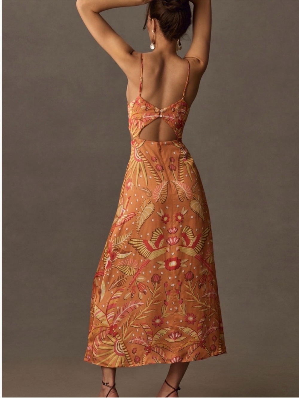 Farm Rio x Anthropologie V-Neck Cutout Maxi Dress - Picture 3 of 8